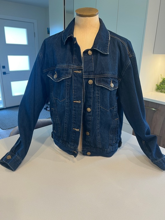 Kensie Jackets & Blazers - Kensie Dark Indigo Vintage Lux Denim Jacket